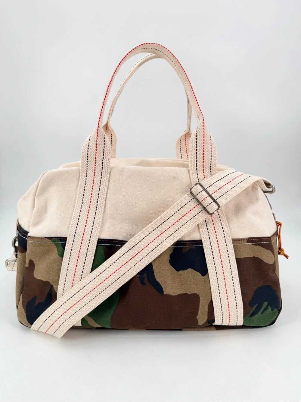 L.L. LL BEAN Camo Weekender Canvas Travel Bag Boat Tote